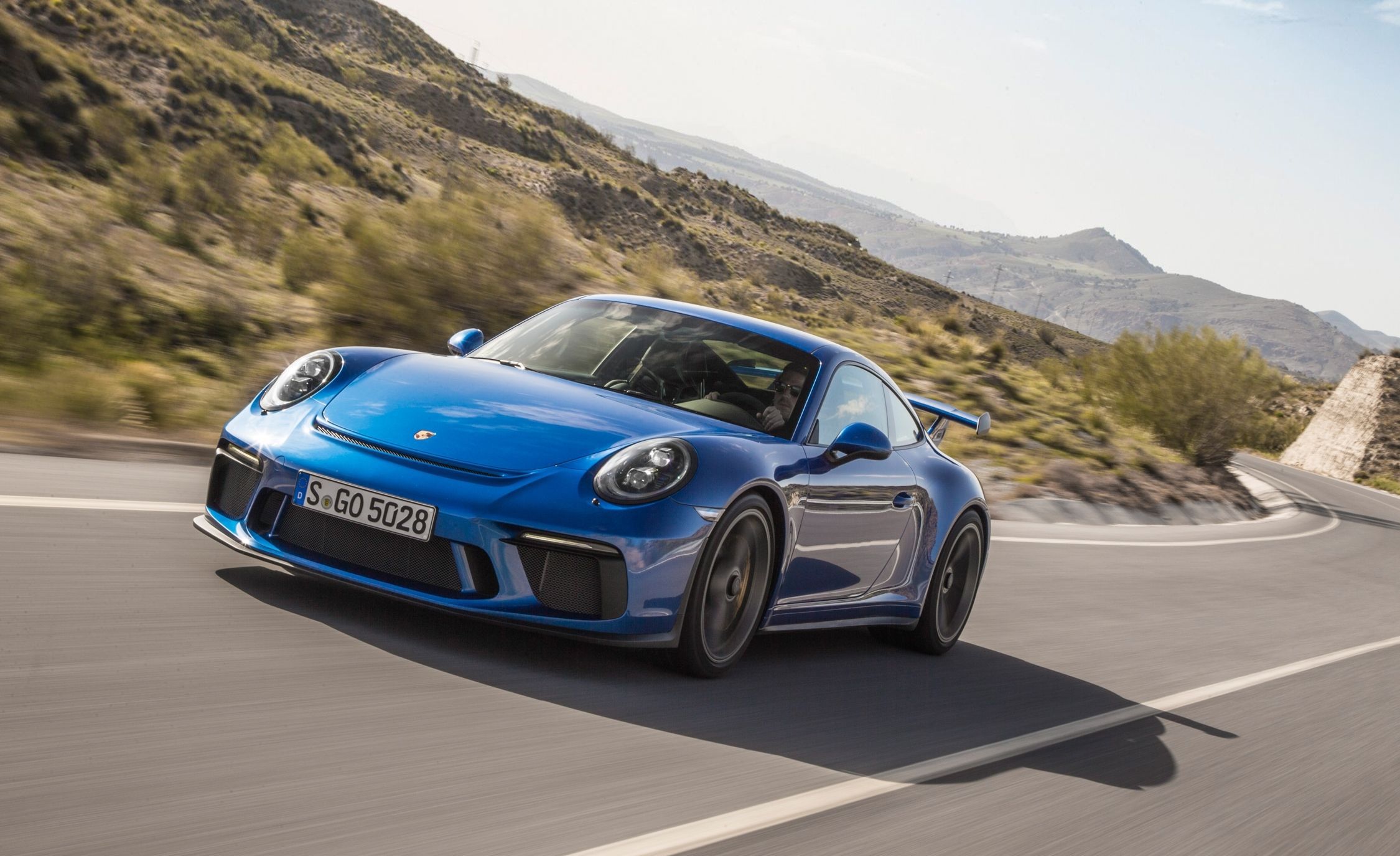 Blue 2018 Porsche 911 GT3
