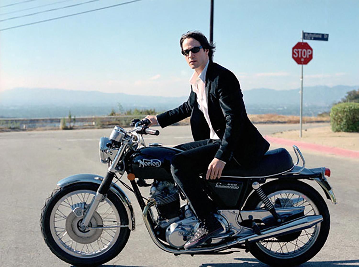 Keanu Reeves on Norton Motorcycle