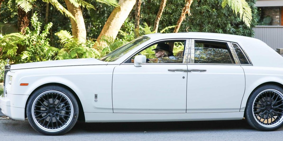 Lady Gaga's White Rolls-Royce Phantom