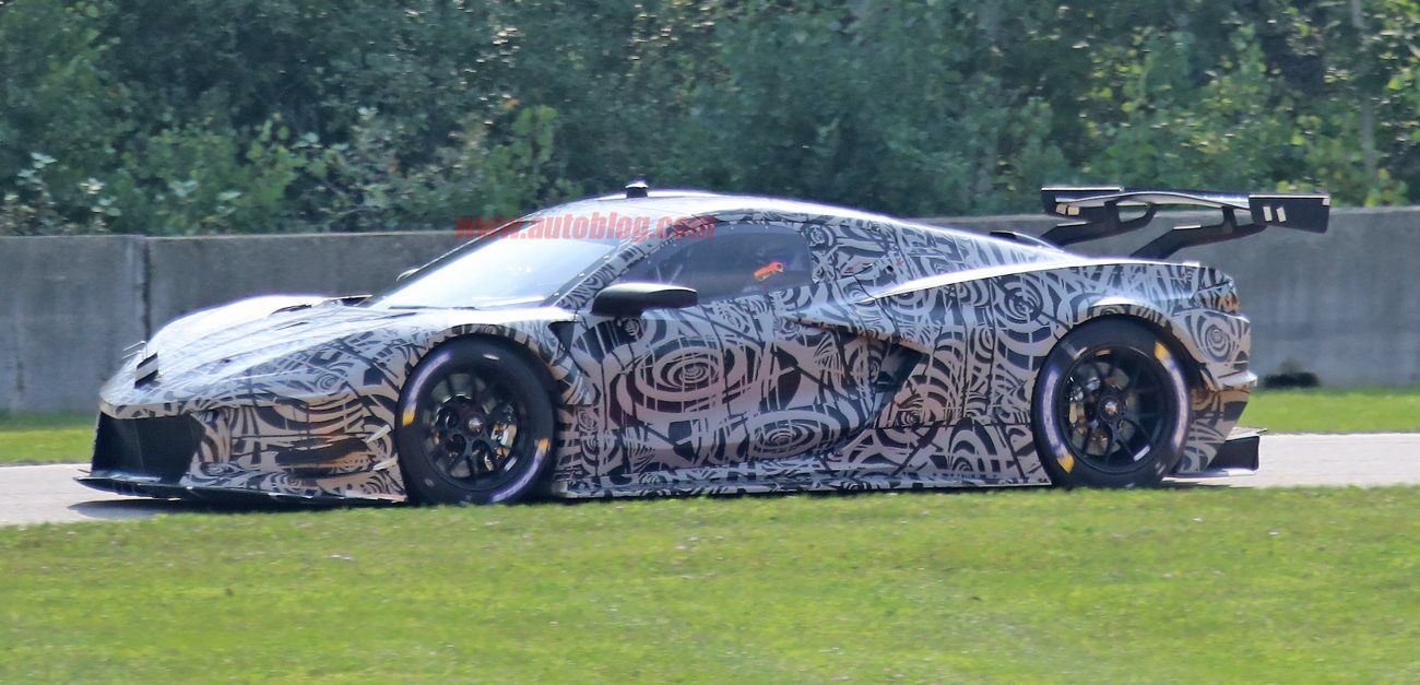 Mid-Engine Chevrolet Corvette C8.R Race Car Spotted In Testing