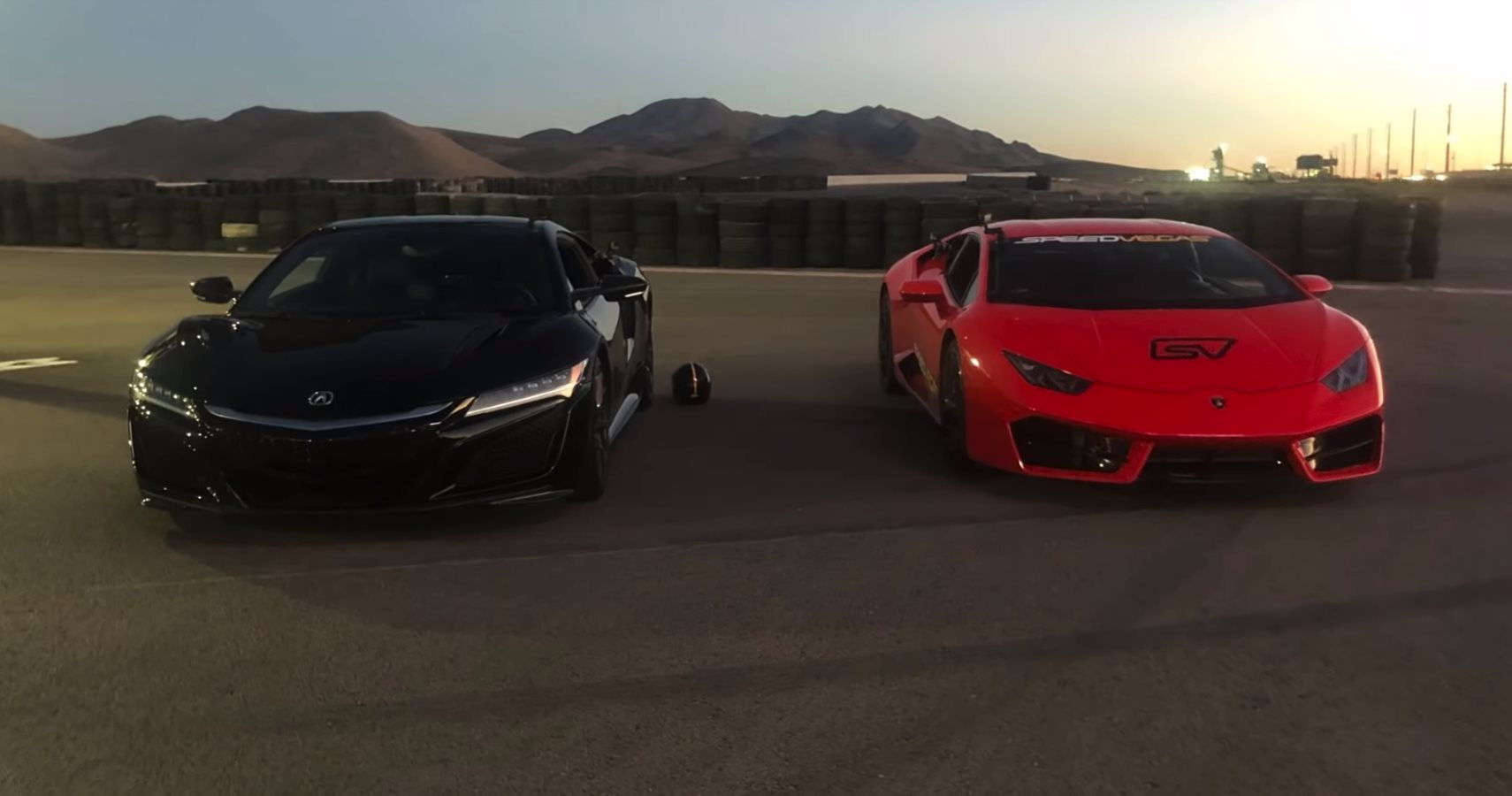 Watch A Lamborghini Huracan Get Destroyed By A Honda NSX On The Drag Strip