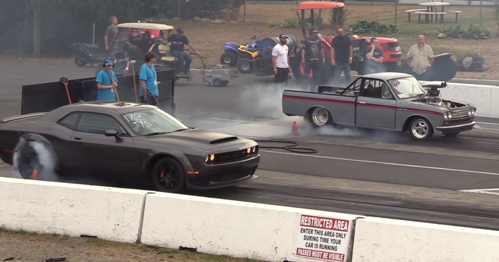 Barely Tuned Dodge Demon Hits Quarter Mile In No Time