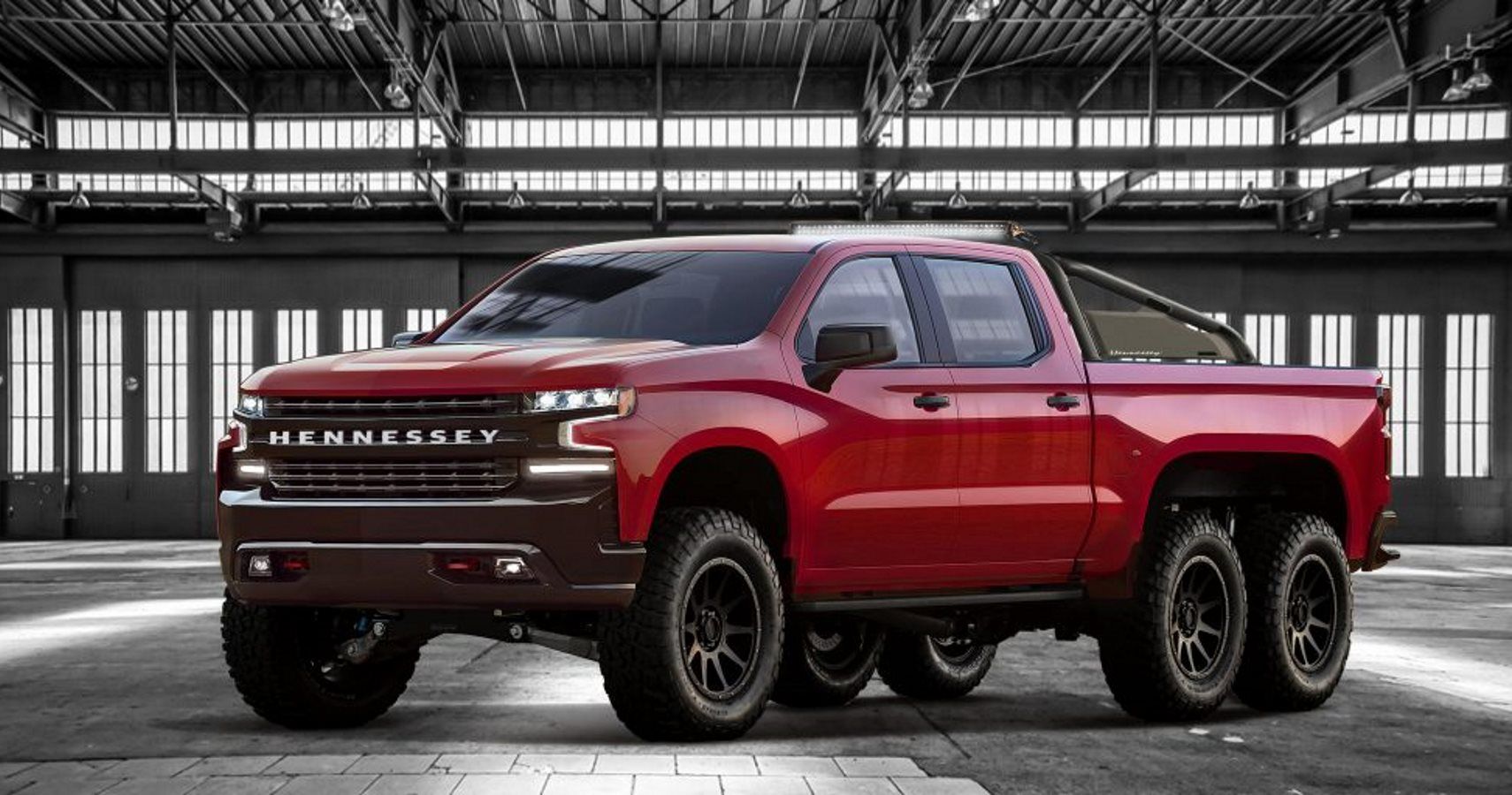 Check Out The Monstrous Silverado Hennessey Goliath 6x6