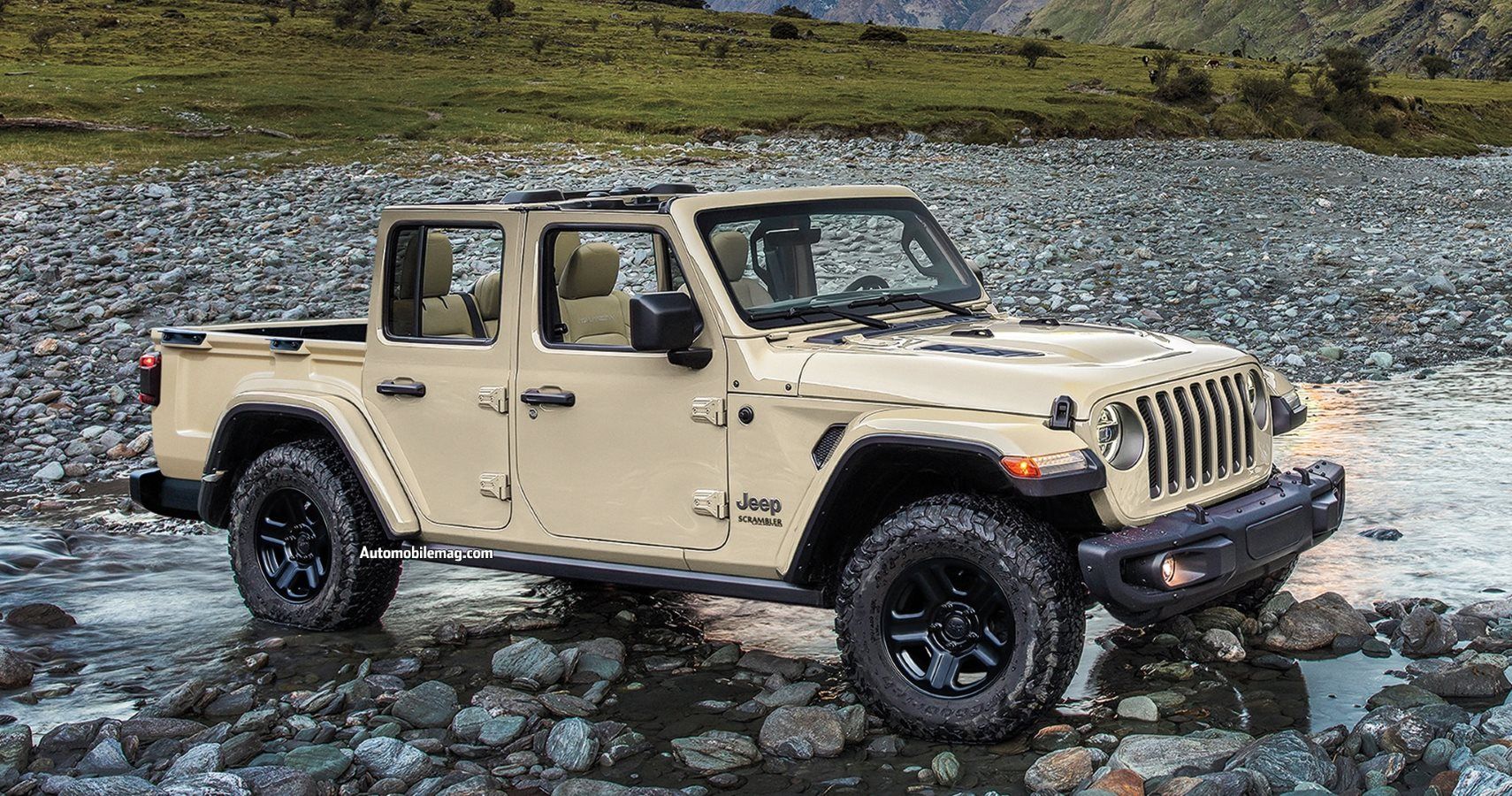 Jeep Wrangler Pickup Gets Possible Off-Road Trim