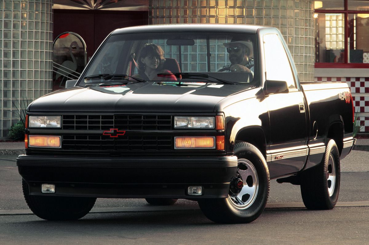 Black 1993 Chevy 454 SS stationary 