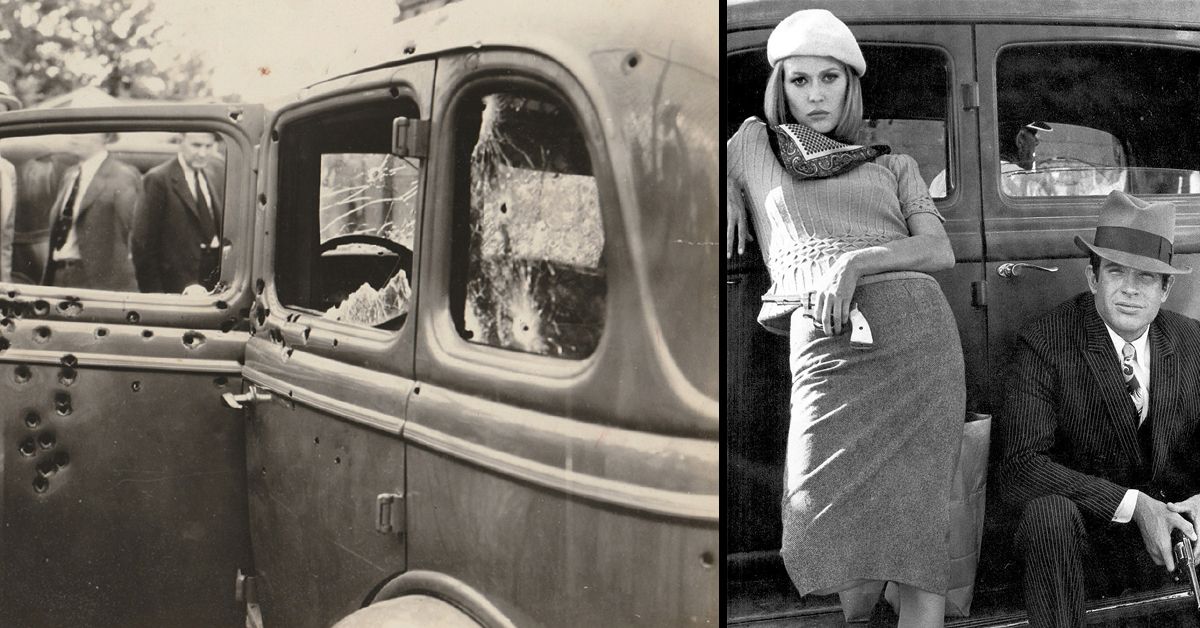 A bonnie and clyde death car is an iconic roadside relic