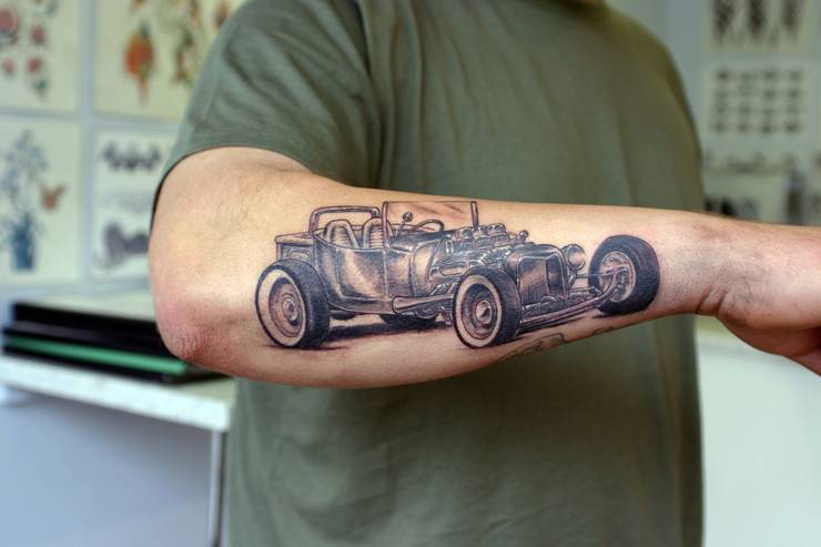 Car Tattoos For Men Car Tattoos Tattoos For Guys Biomechanical Tattoo