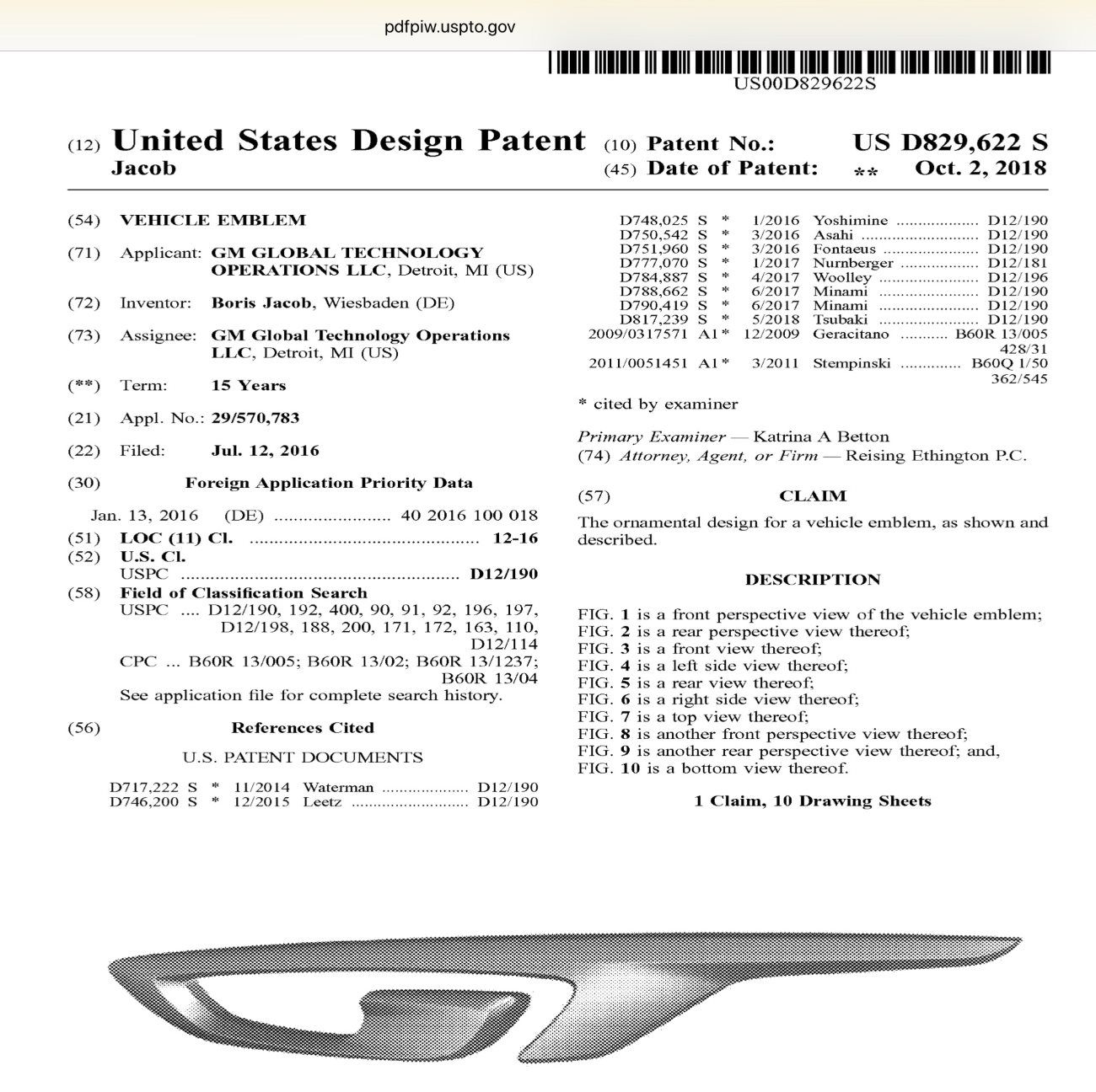 GM Files Patent For GT Logo, Rumors Suggest It’s For Mid-Engined Corvette