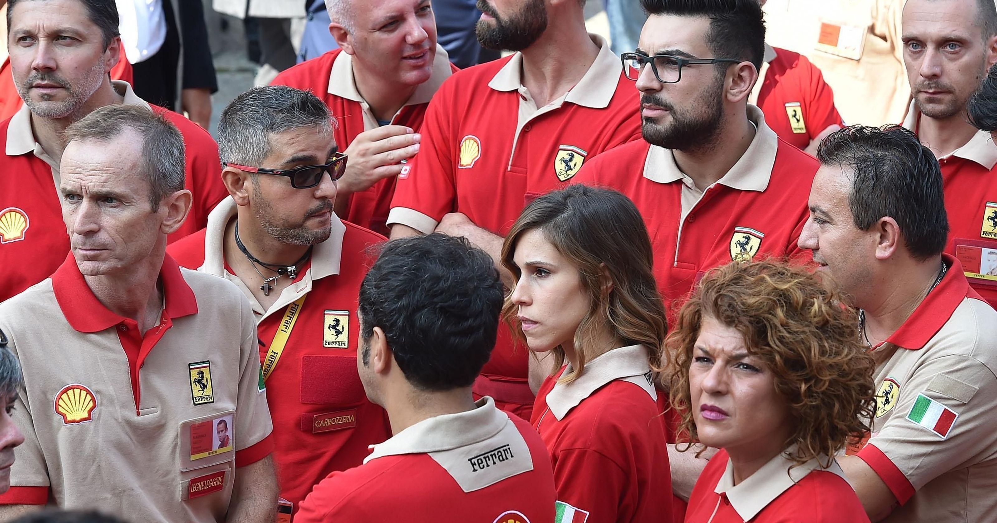 Ferrari employees in a cluster