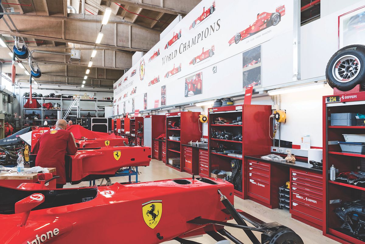 A Ferrari work station