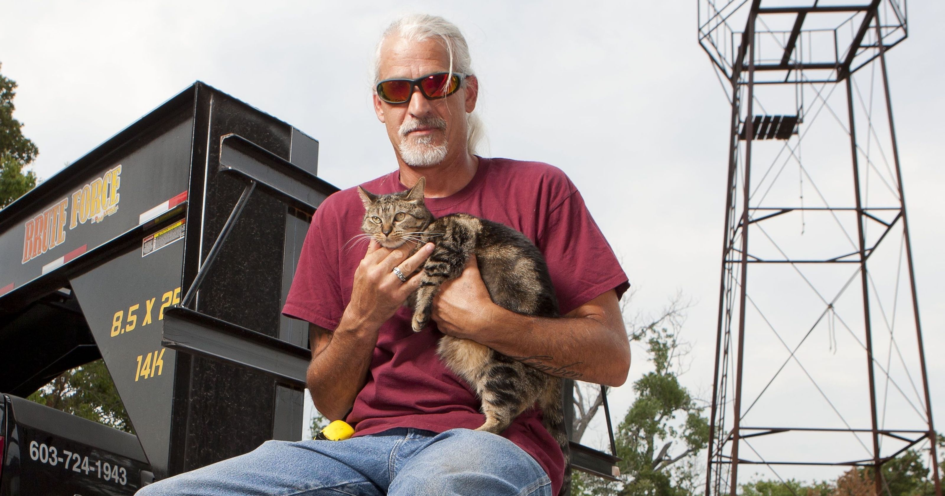 Roy Garber and cat