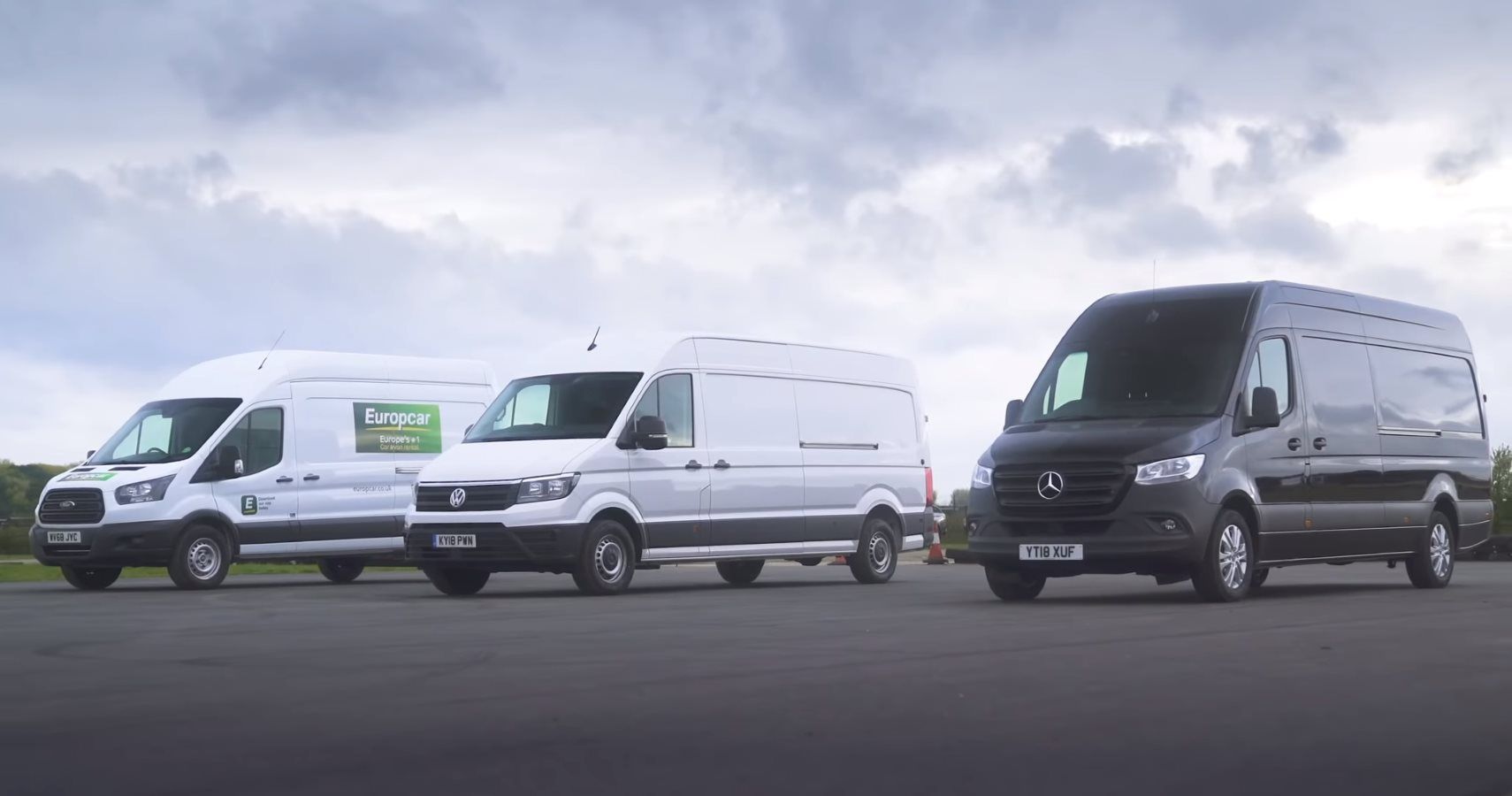 Watch A Trio Of Commercial Vans Take Part In Slowest Drag Race Ever