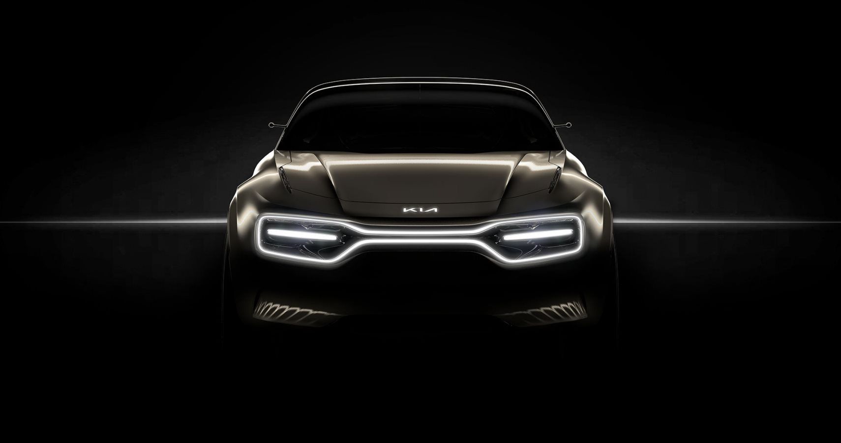 Kia Teases New Electric Concept With Intimidating LED Headlights