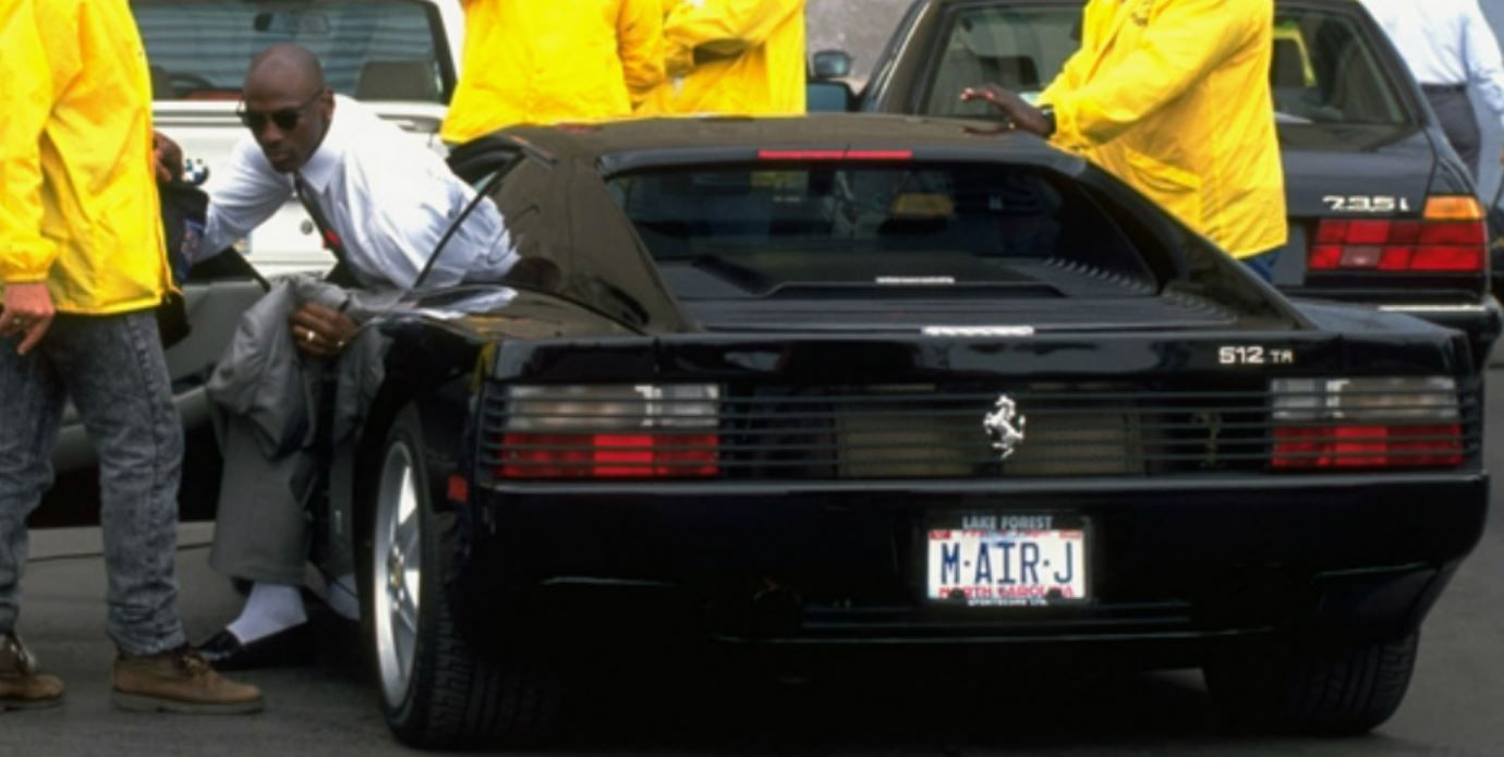 michael jordan black ferrari