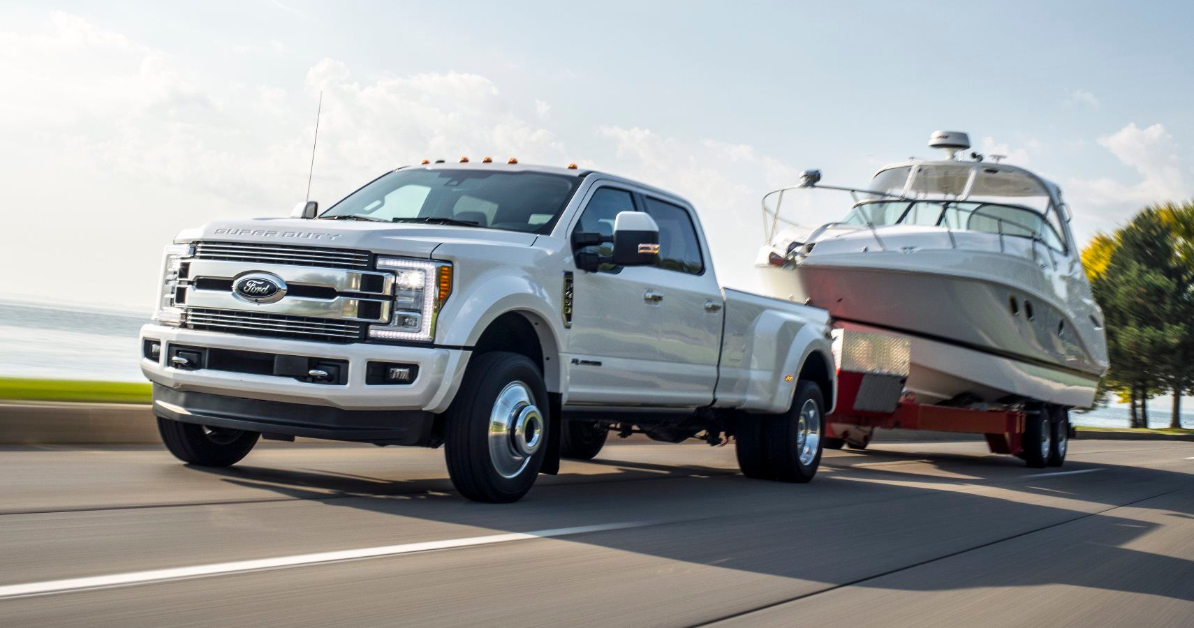 For the most demanding pickup truck customers, the 2018 Ford F-Series Super Duty works harder thanks to its newly upgraded 6.7-liter Power Stroke® V8 diesel engine offering best-in-class 450 horsepower and 935 lb.-ft. of torque