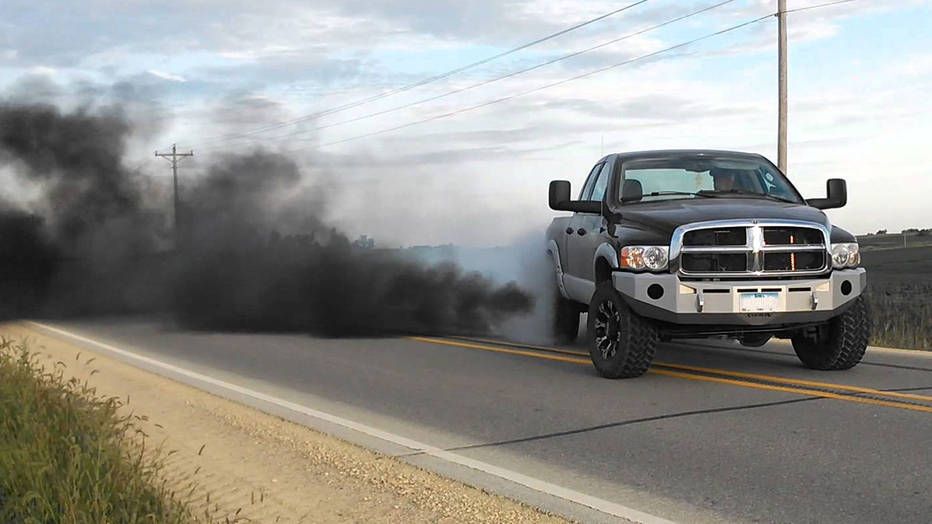 PickupTruck With Catch - Rolling Coal Mod - Front