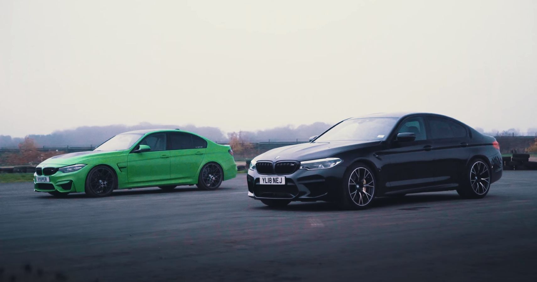Battle Of The Bimmers As Tuned M3 Takes On BMW M5 In Drag And Rolling Races