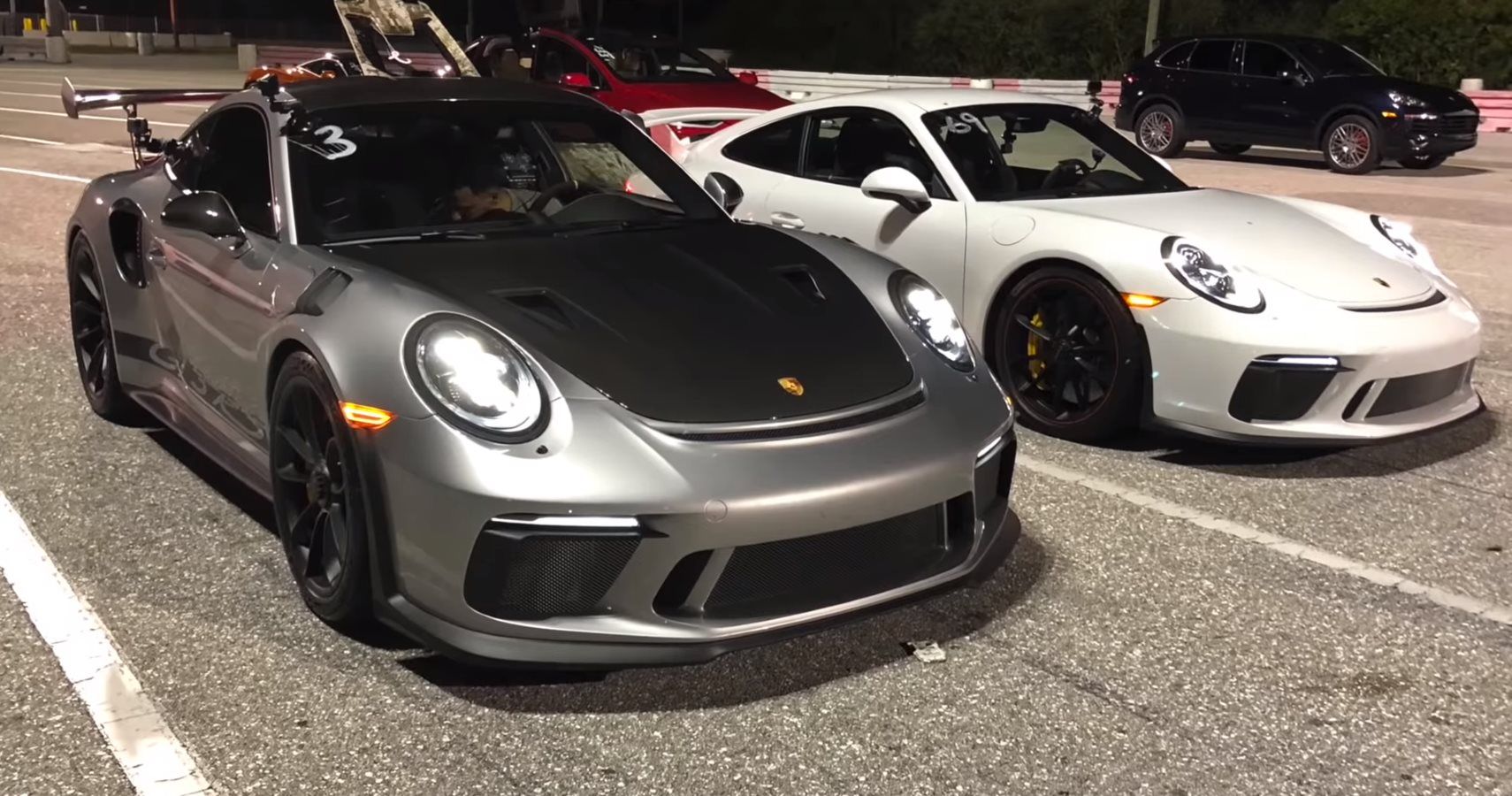 See The Difference A Few Letters Makes With A Drag Race Between A Porsche 911 GT3 And 911 GT3 RS