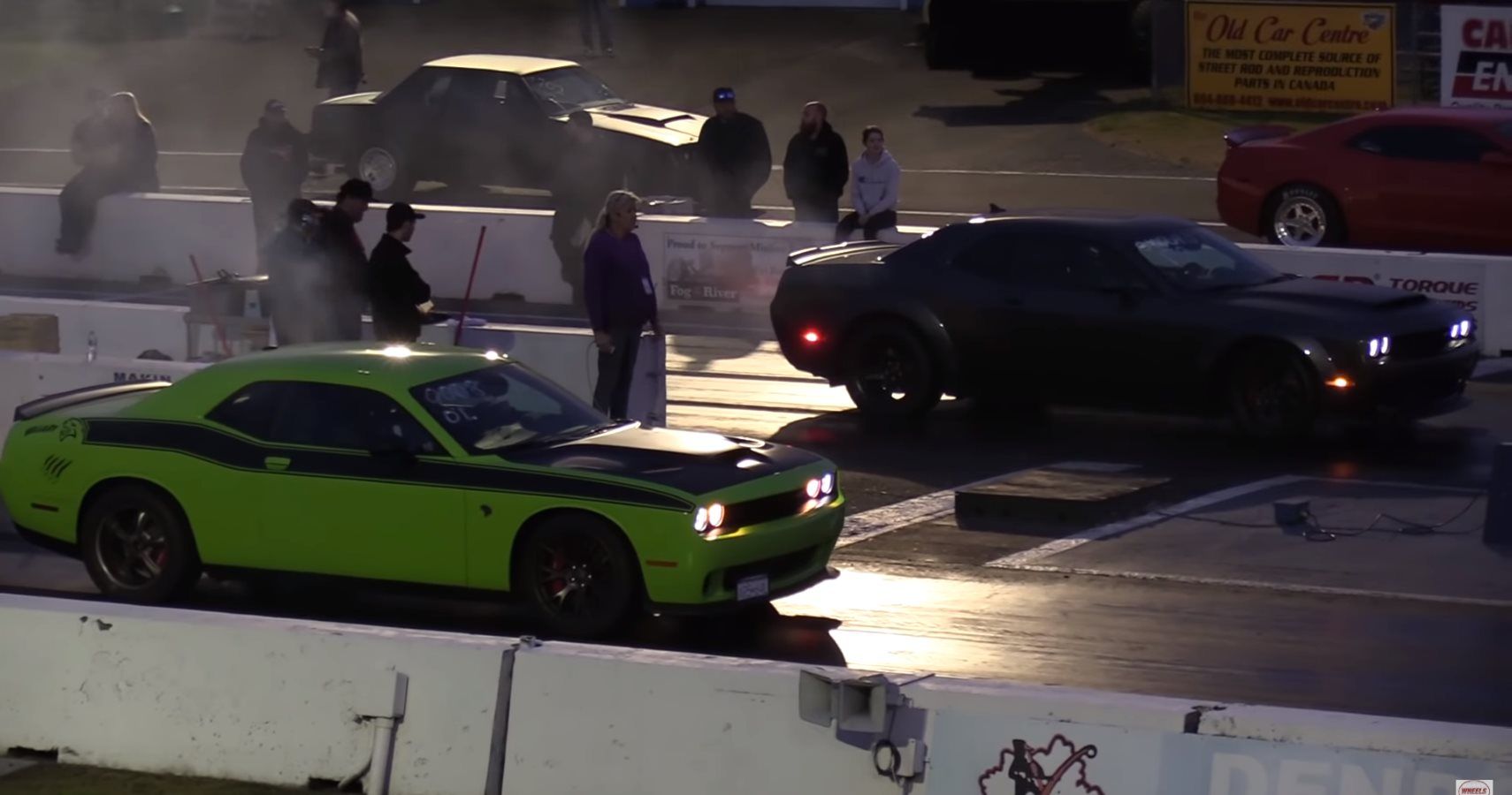 Tuned Hellcat Thinks It Can Take On A Dodge Demon In Drag Race