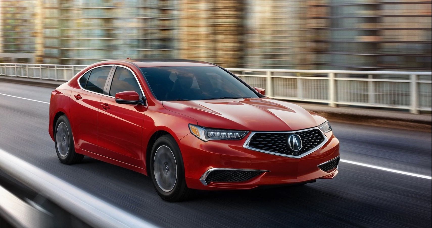 Red 2019 Acura TLX