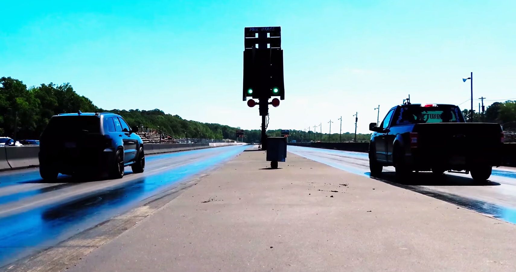 Supercharged Ford F-150 Takes On Jeep SRT Trackhawk For Drag Race Supremacy