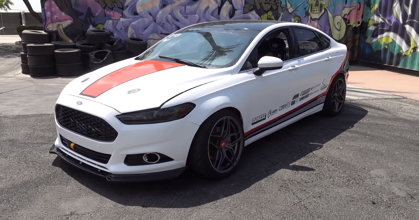 This Is A Ford Fusion With a Mustang's 5.0Liter Coyote V8