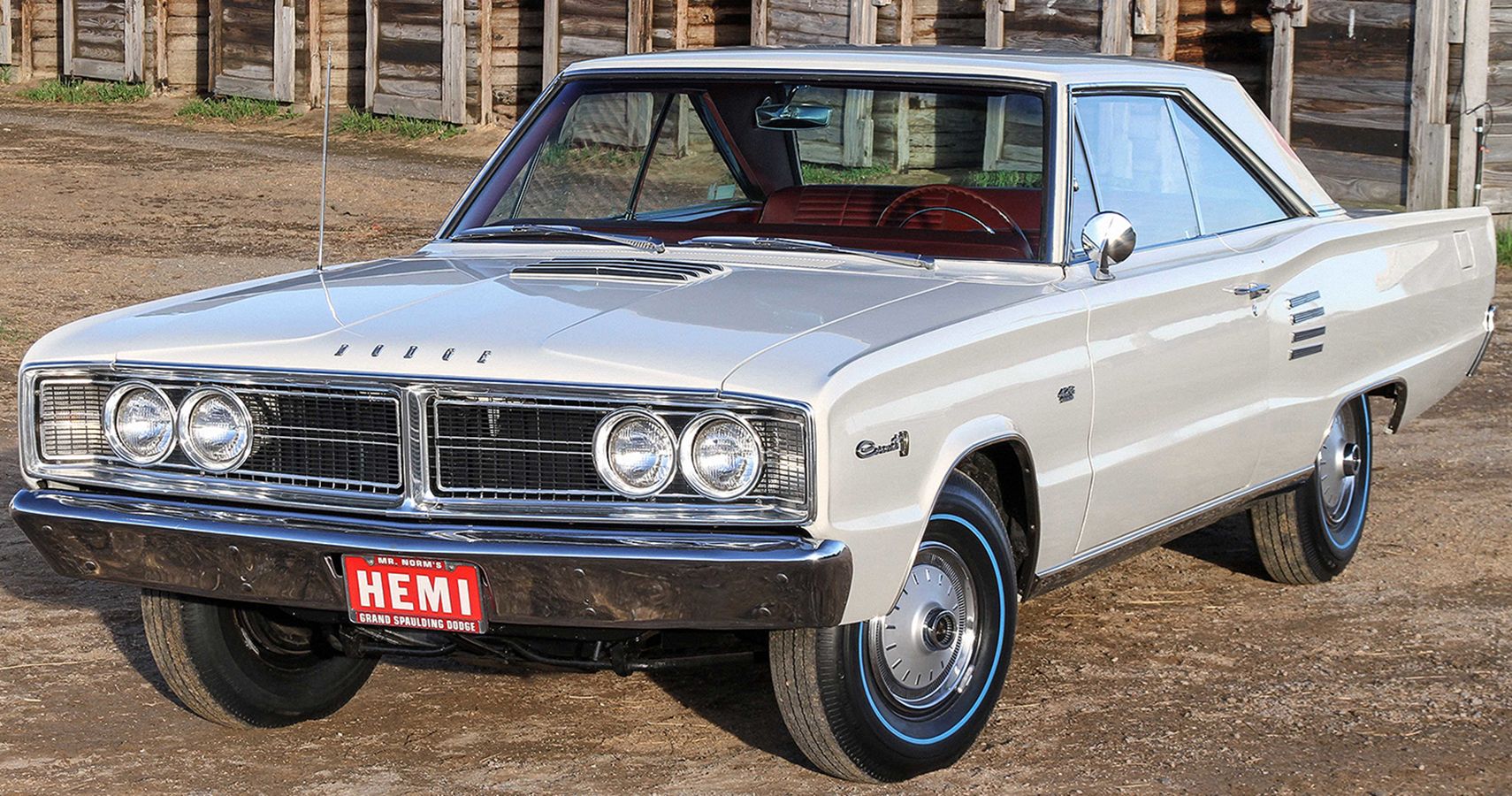 White 1966 Dodge Coronet 500 426 Hemi 2 Door