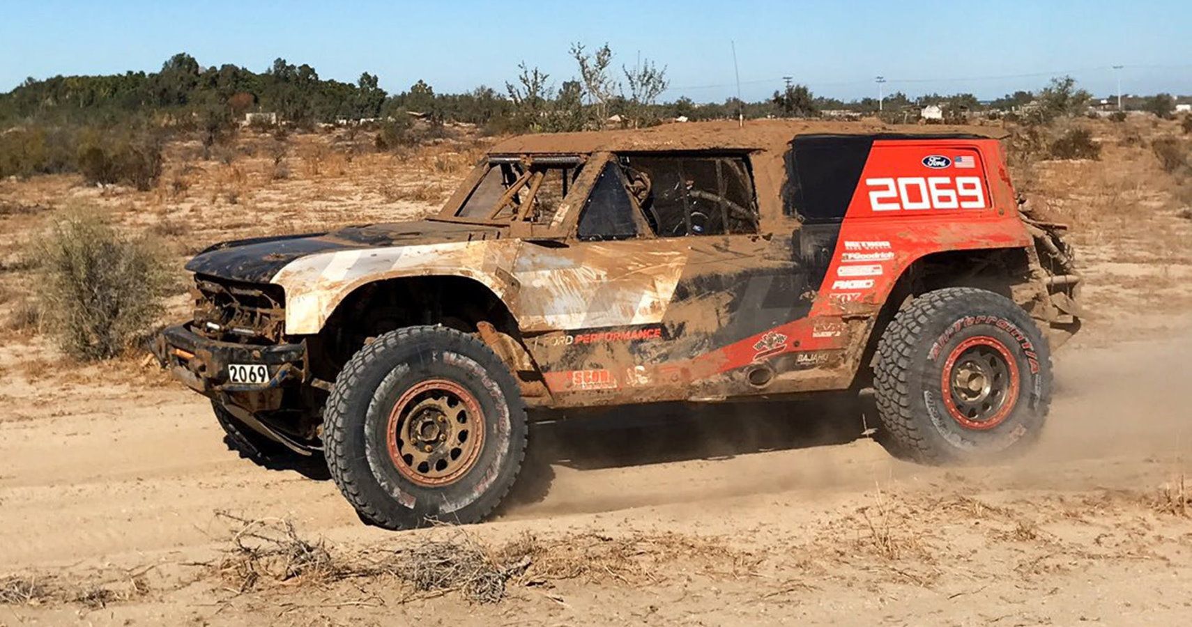 Ford Bronco R Crosses The Baja 1000 Finish Line