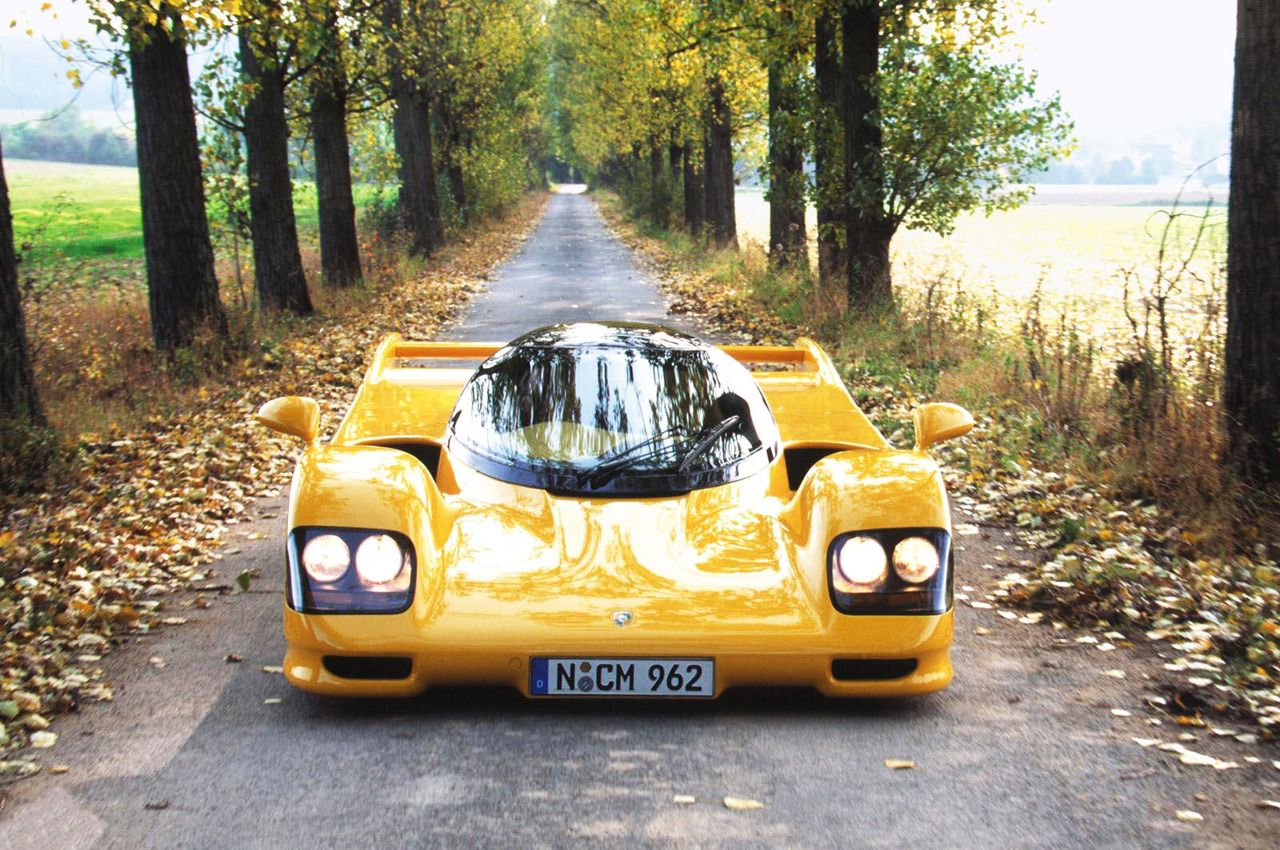 Bright Yellow 1994 Dauer 962 Le Mans supercar