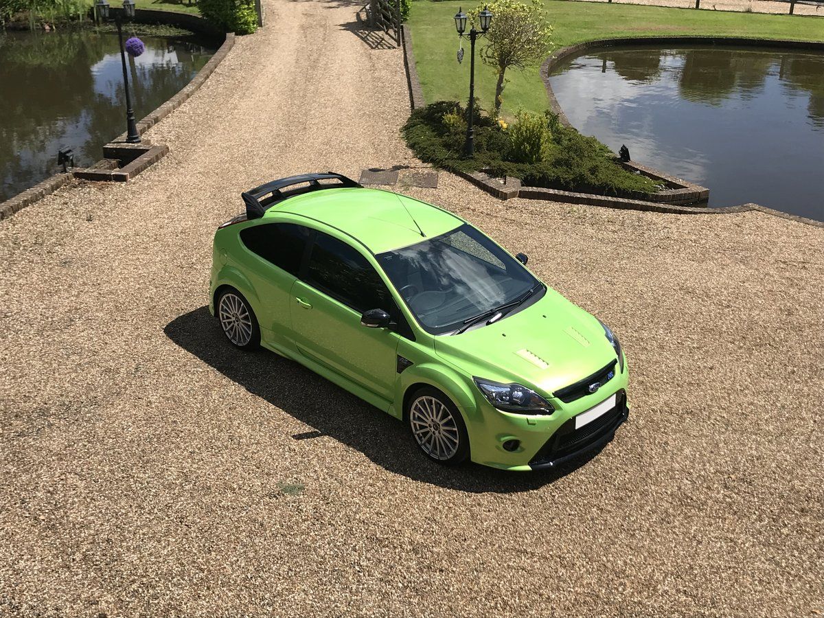 Bright Green 2010 Ford Focus RS top