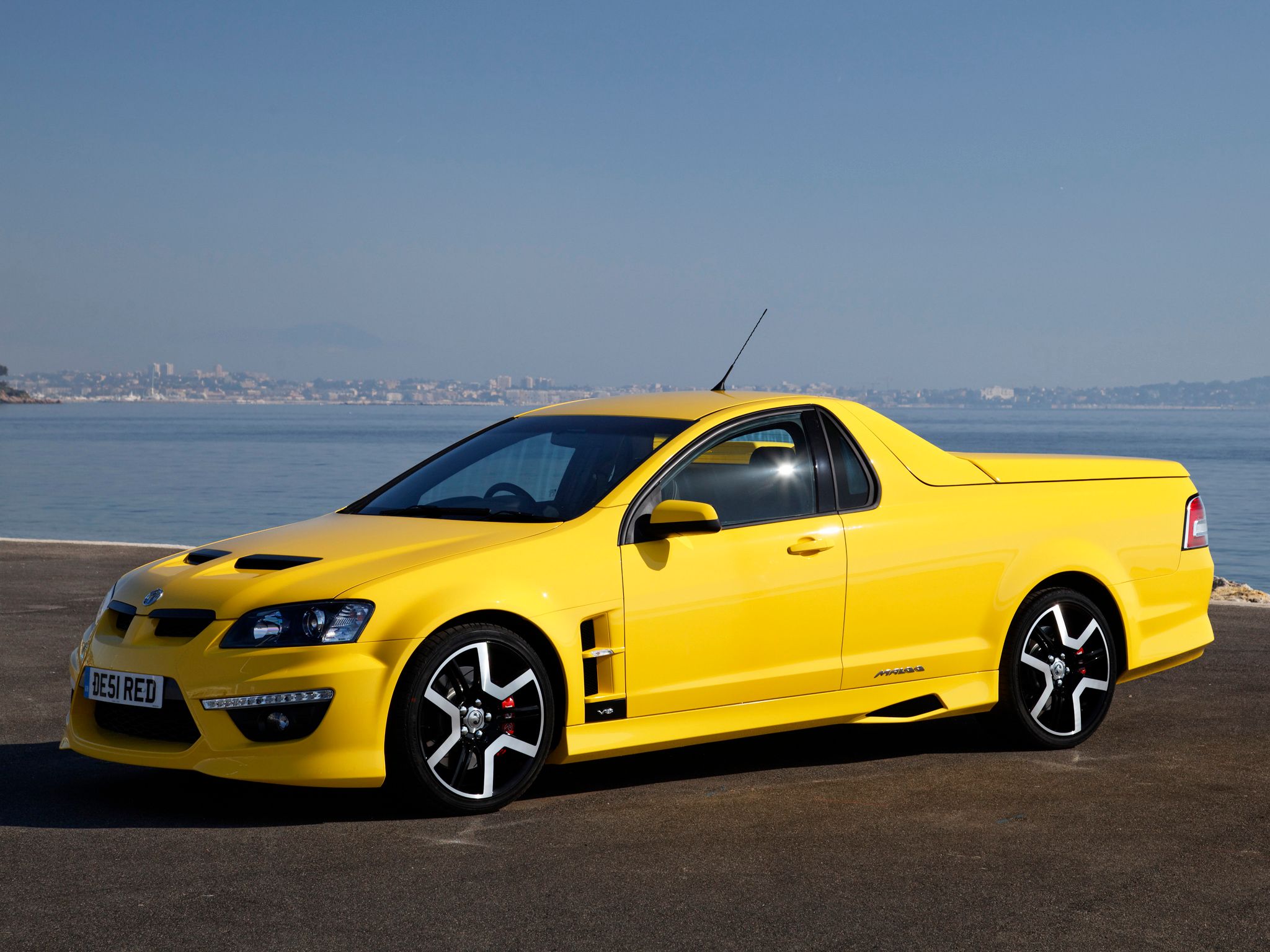 Bright Yellow Holden Maloo VXR