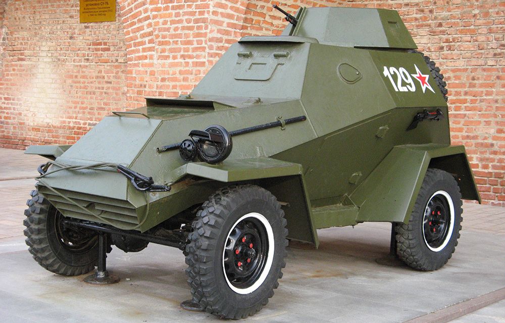 BA-64, Bobik,was the first Soviet all-wheel drive armored car