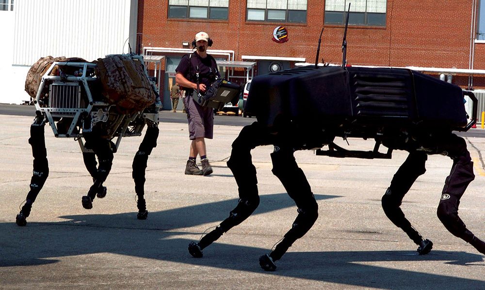 Big Dog Created Jointly By Boston Dynamics, the robot-making company, and DARPA (Defense Advanced Research Projects Agency)