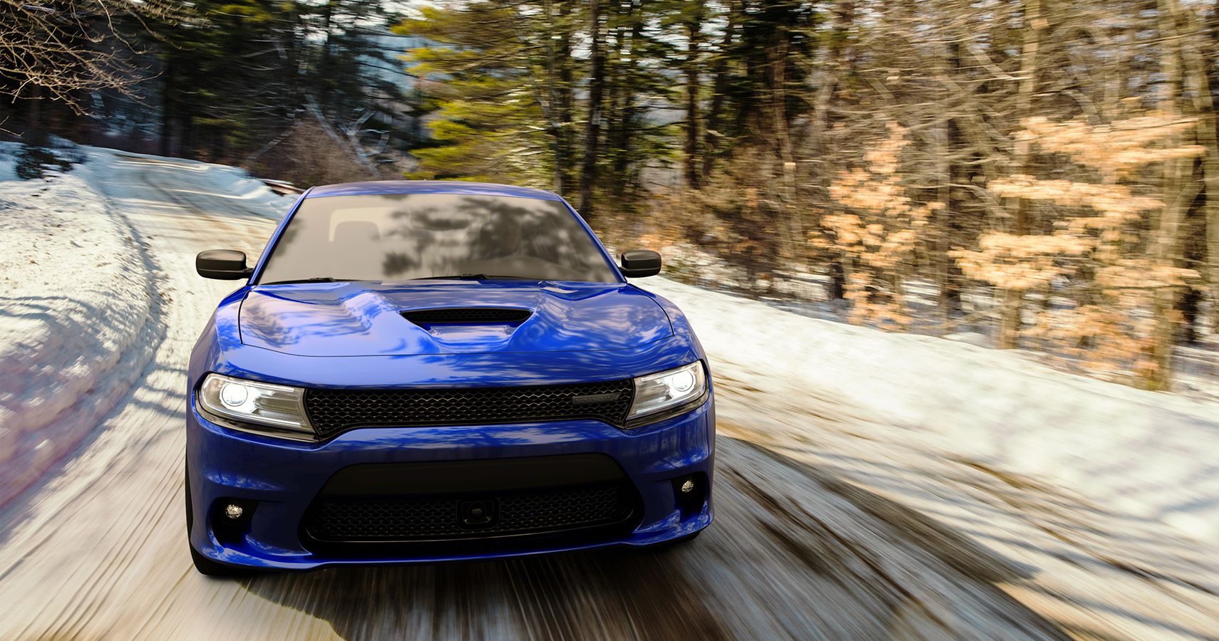 Blue Dodge Charger AWD/RWD