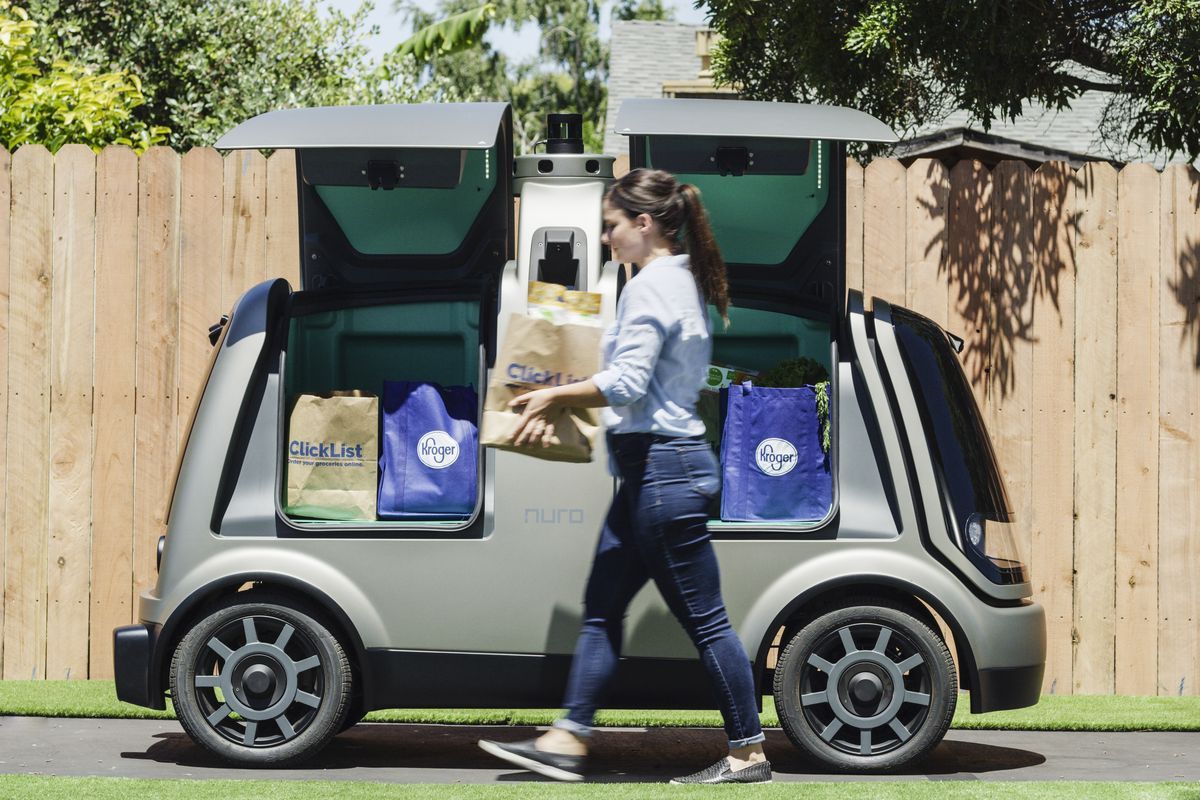 Nuro makes self driving delivery vehicles