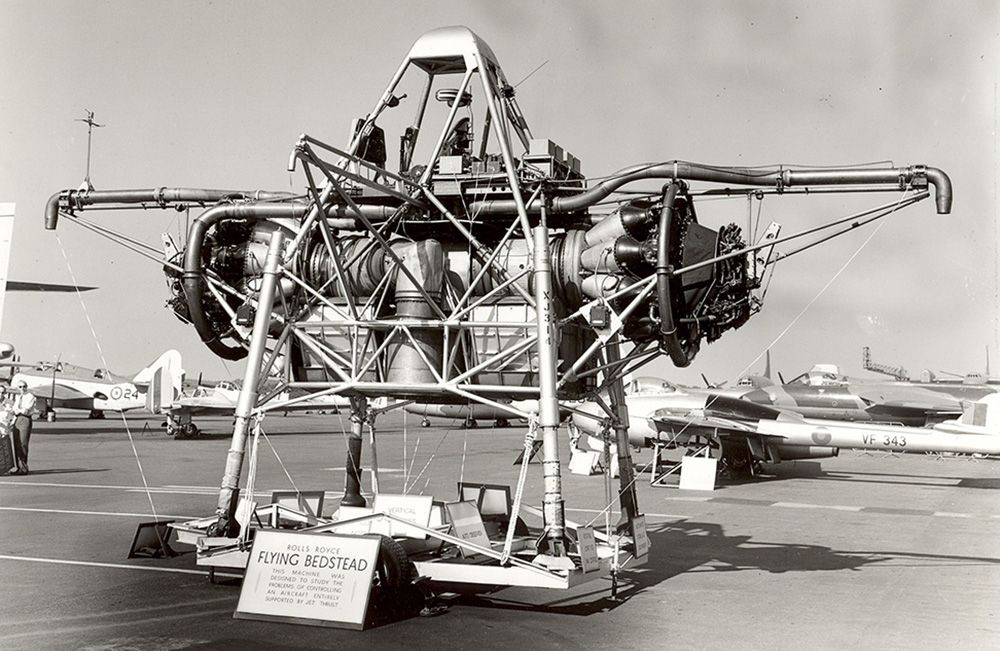 The Flying Bedstead was the earliest attempt of a VTOL aircraft – one that could do vertical take-offs and landing