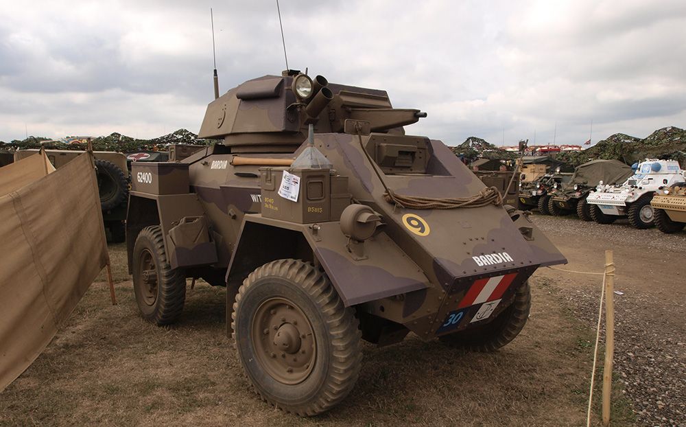 The Fox Armoured Car - a wheeled armored fighting vehicle produced by Canada in the WWII
