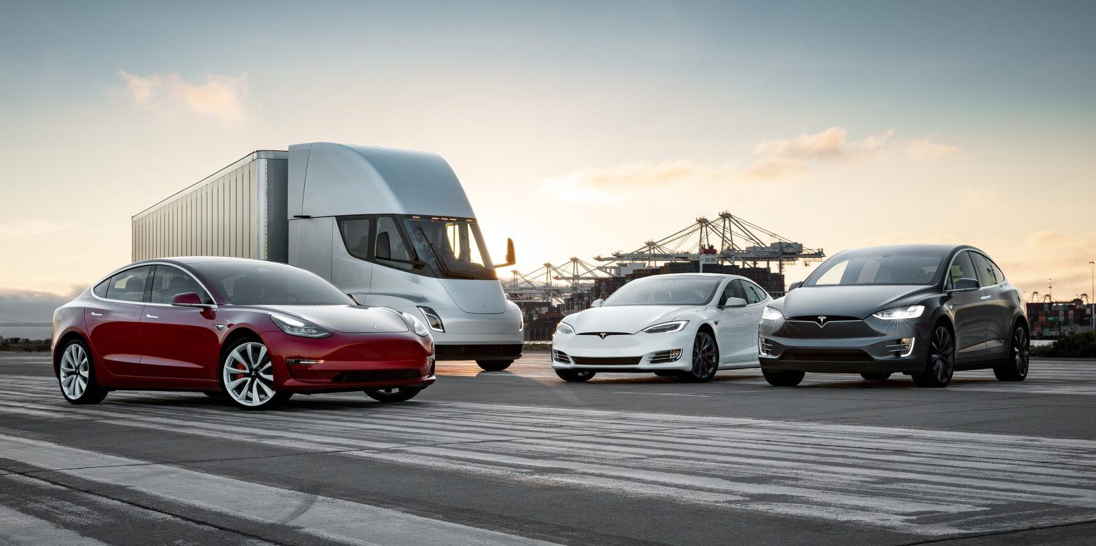 Tesla lineup of vehicles