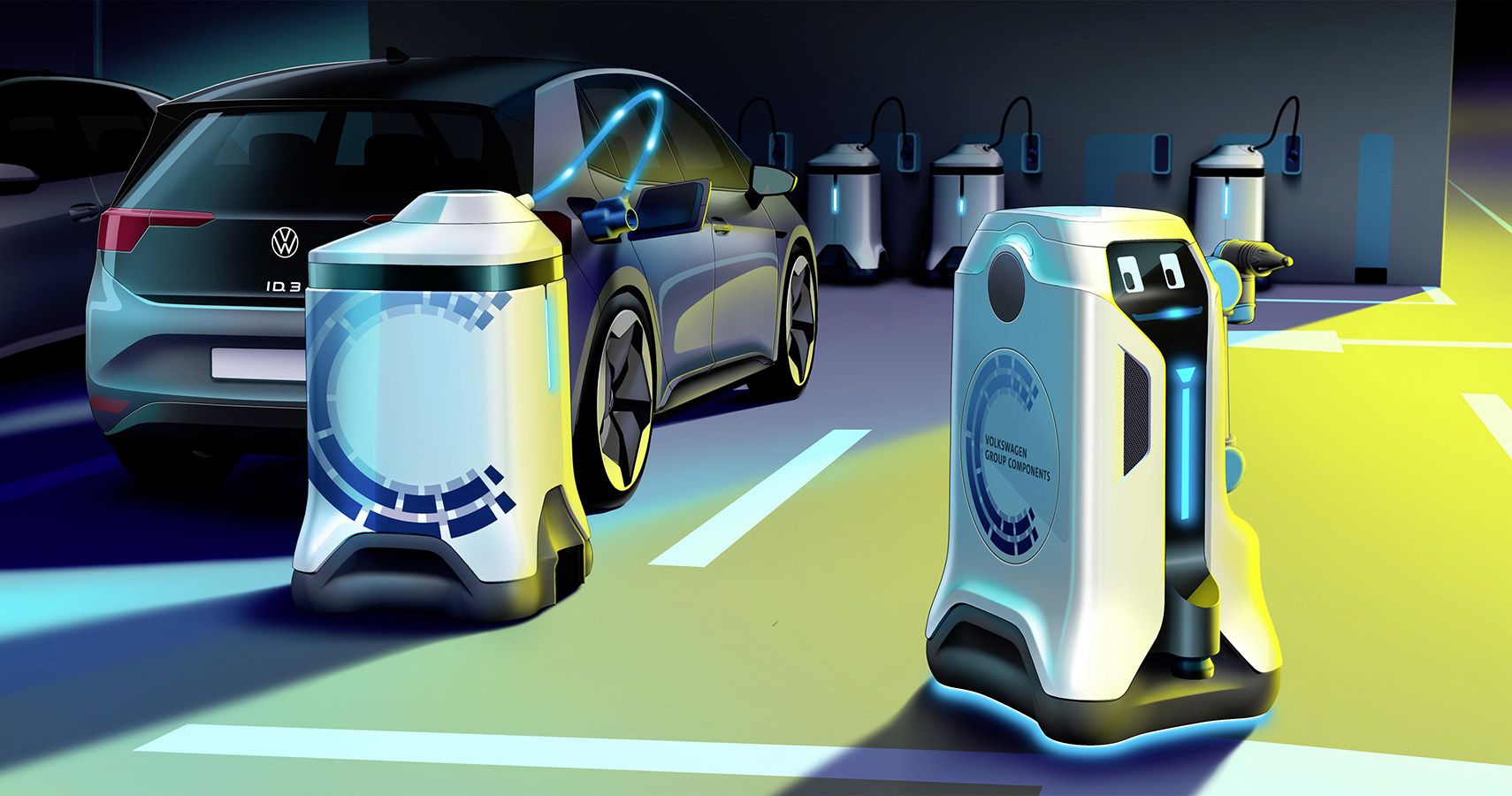 VW Mobile Charging Robots Can Recharge Your ID.3 Autonomously