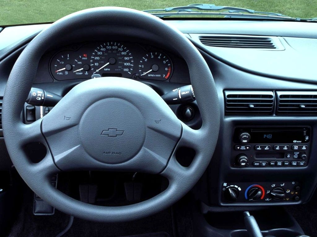 Chevy Cavalier interior and steering wheel