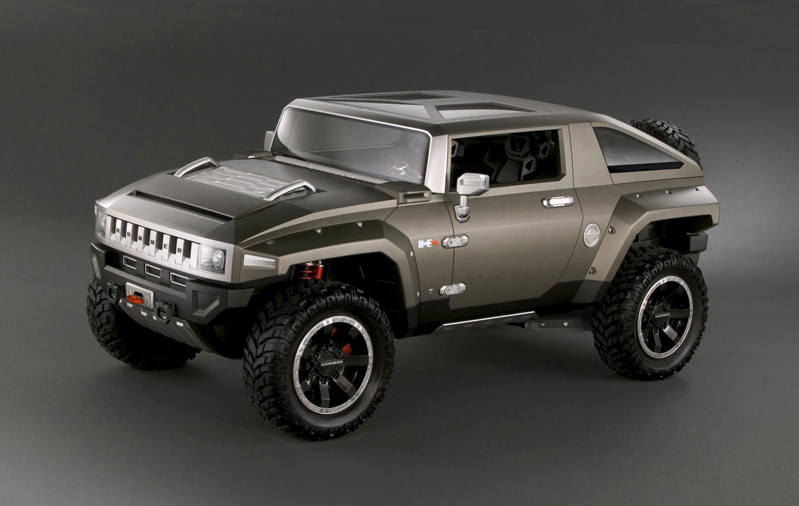 Hummer HX concept from 2008 on neutral background