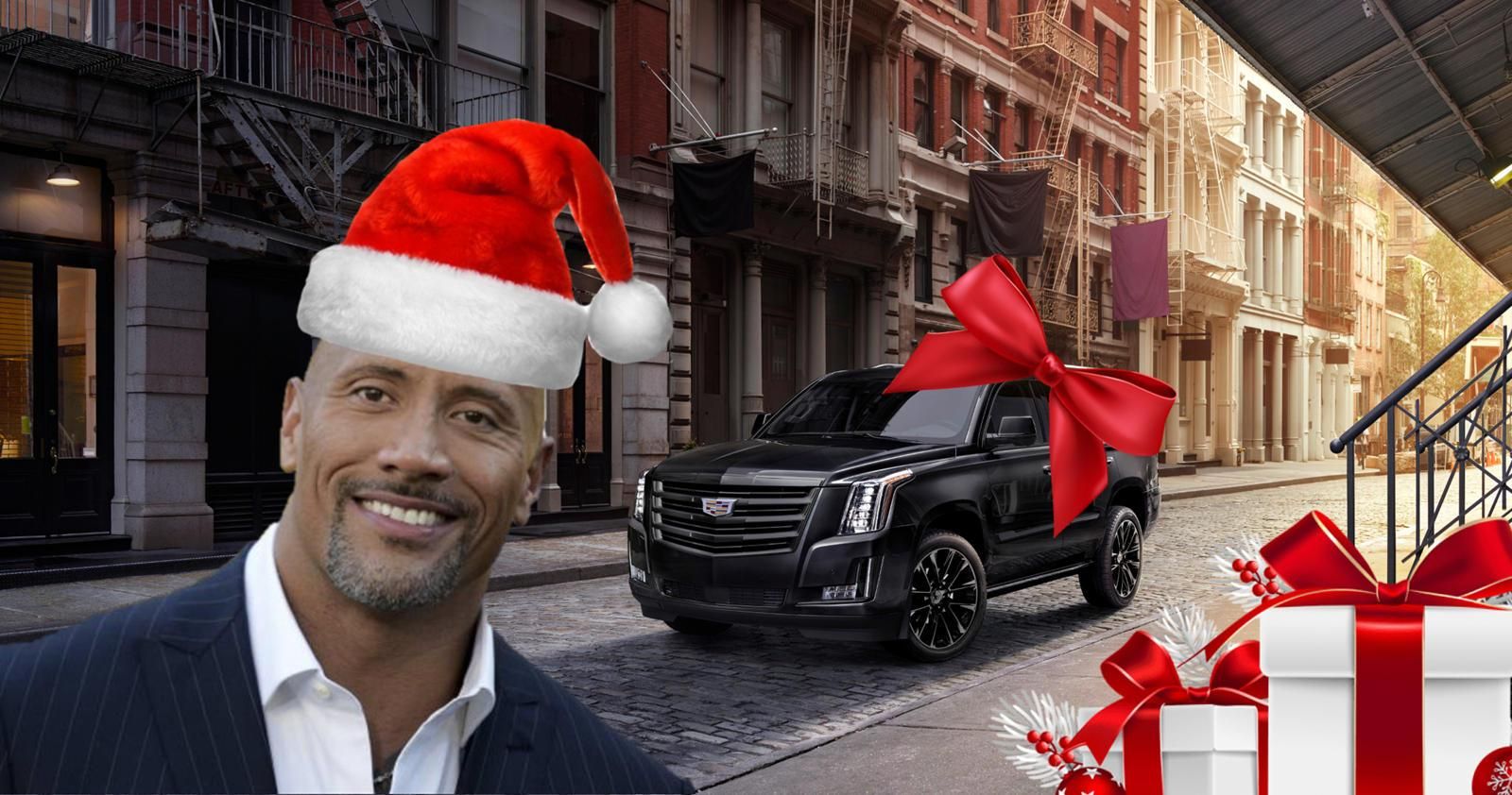 Dwayne "The Rock" Johnson Gives InLaw Christmas Cadillac Escalade