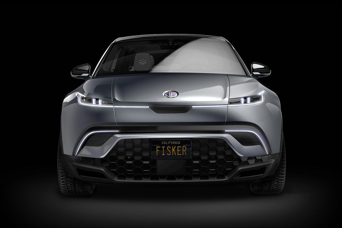 Fisker front view of vehicle