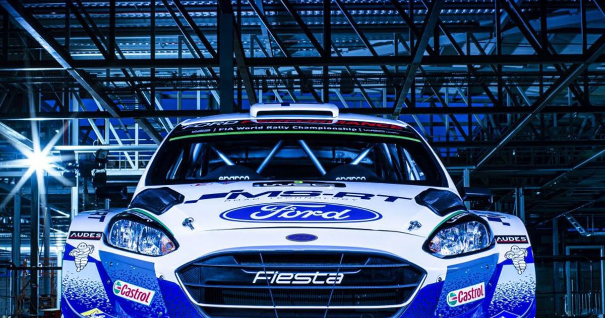 M-Sport Ford World Rally Team’s EcoBoost-powered Ford Fiesta WRCs livery front