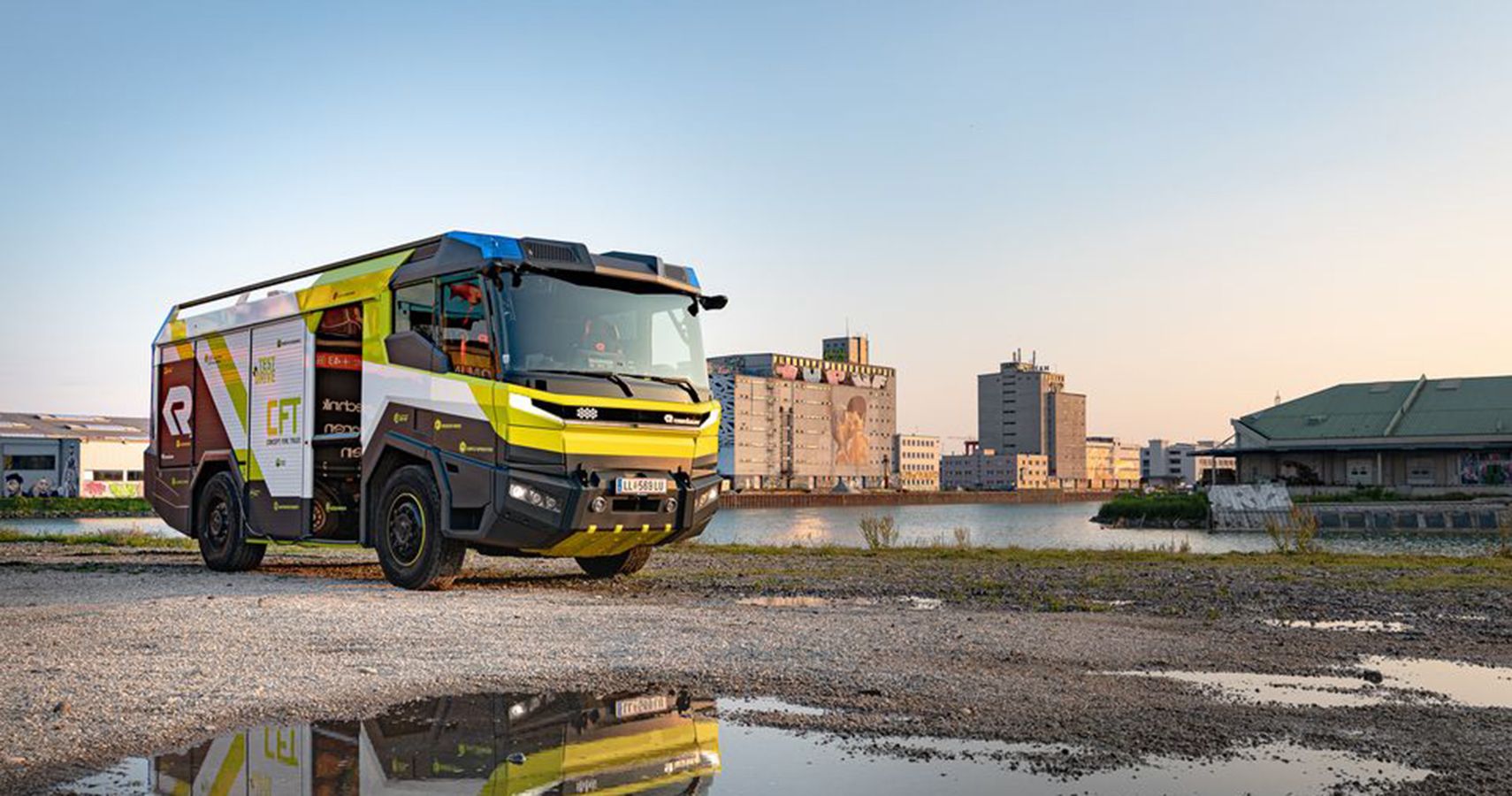Rosenbauer Concept Fire Truck puddle