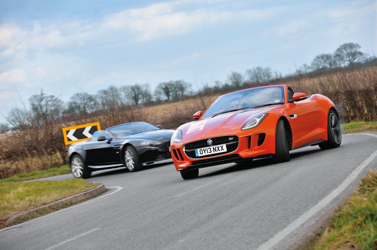 Jaguar still offers a front engine sports car