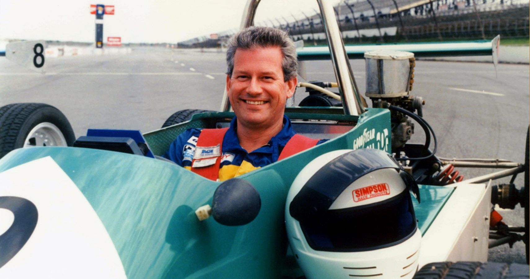 Chip Miller In Race Car