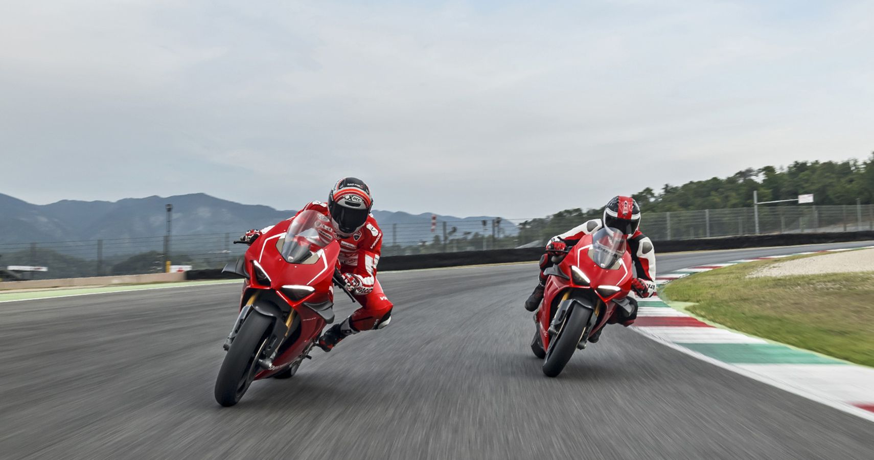 Ducati Panigale V4 R racing on track