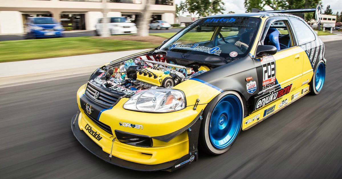 K20 Modified Exotic Custom Modified Honda No Reserve: K20 Powered 1996 Honda Civic