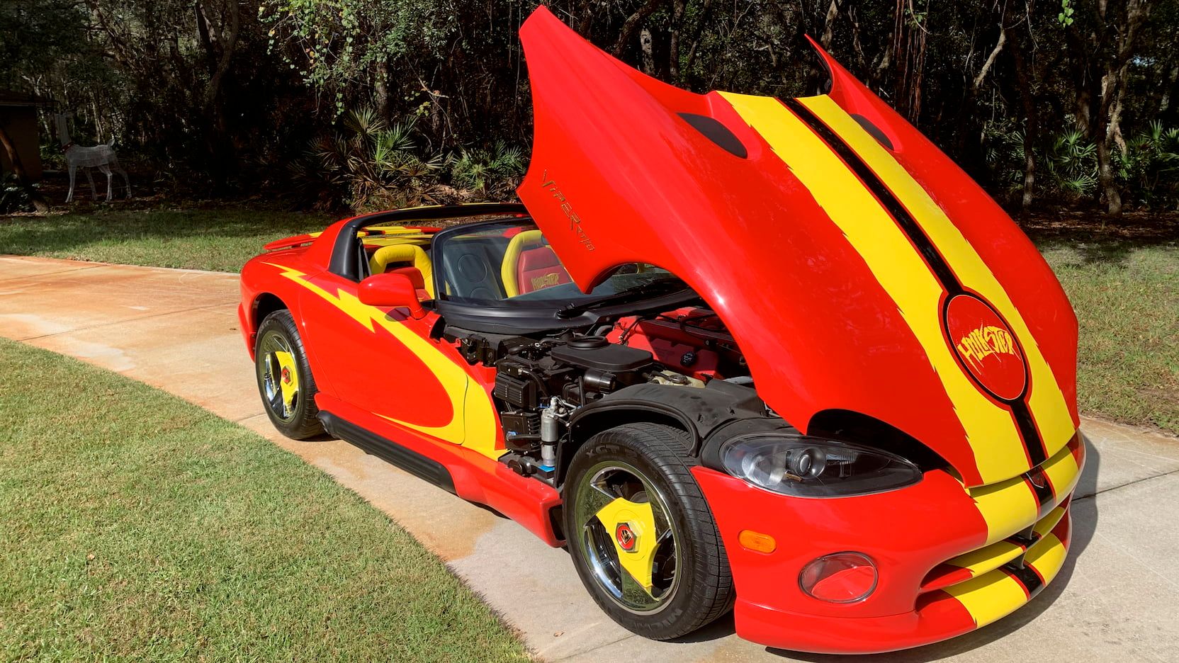 Hulk Hogan's Red and Yellow Dodge Viper